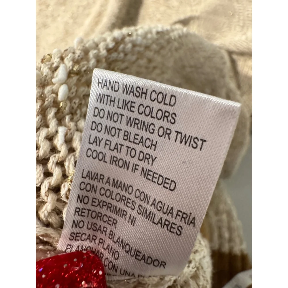 NWT Democracy Cardigan 3/4 Length Sleeves. Tan and Brown. Sz M